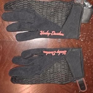 Harley Davidson Womens leather/mesh combo bike gloves XL